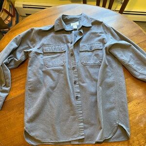 L.L. Bean Men's Grey Chamois shirt Medium